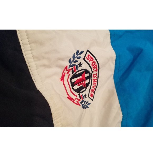 Vintage 90s Tyrolia Sport D'Hiver Ski / Snowboard Jacket | Blue / White / Black - Picture 7 of 9